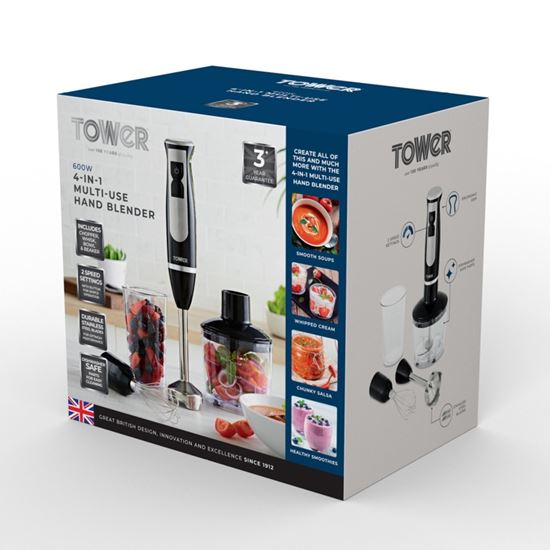 Tower-4-in-1-Black-Hand-Blender-Set