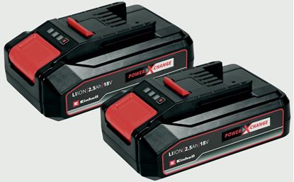 Einhell-PXC-18v-2-x-25ah-Batteries