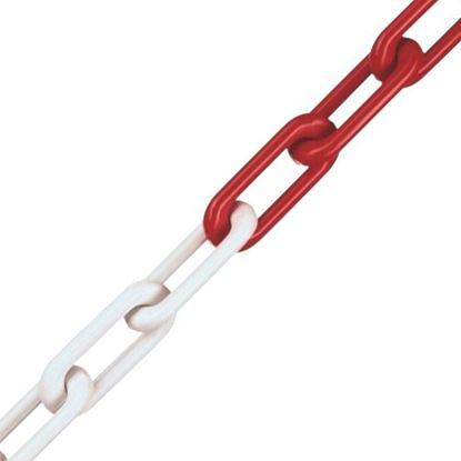 Securit-Short-Link-Plastic-Chain-RedWhite