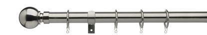 Universal-Metal-Curtain-Pole-Ball-Stainless-Steel-28mm