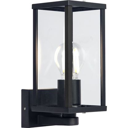 Luceco-External-Wall-Glass-Lantern-Black