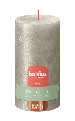 Bolsius-Rustic-Pillar-Candle-Shimmer-Champagne