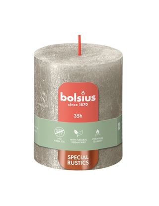 Bolsius-Rustic-Pillar-Candle-Shimmer-Champagne