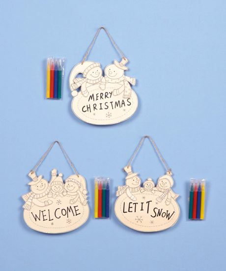 Premier-Colour-Your-Own-Hanging-Snowman-Plaque