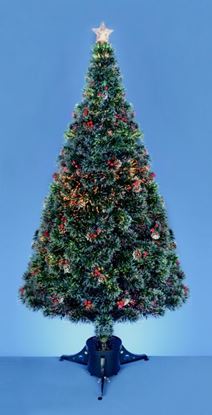 Premier-Fibre-Optic-Tree-with-Pine-Cones--Berries-with-Tree-Top-Star