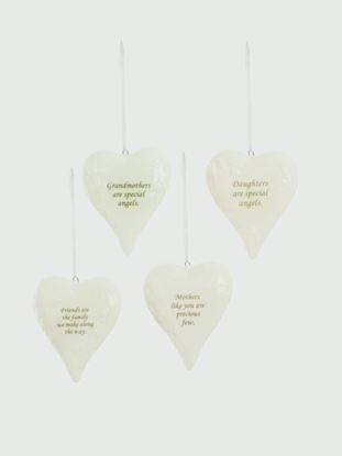 Premier-Porcelain-Heart-Hanging-Ornament---4-Assorted