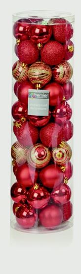 Premier-Multi-Finish-Balls-Red-with-Gold-Glitter