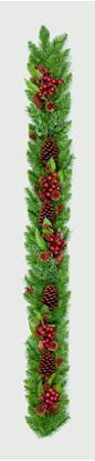 Premier-Natural-Red-Berry-Garland-With-Pine-Cones