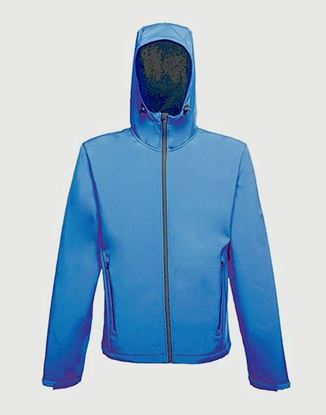 Regatta-Mens-Hooded-Softshell-NavyRoyal-Blue-Jacket