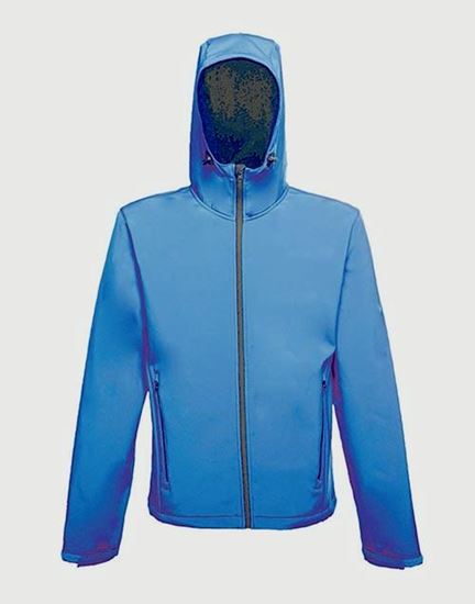 Regatta-Mens-Hooded-Softshell-NavyRoyal-Blue