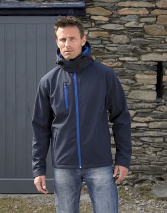 Regatta-Mens-Hooded-Softshell-Navy