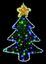 Premier-Xmas-Tree-Tinsel-Light-90-Multi-LEDs