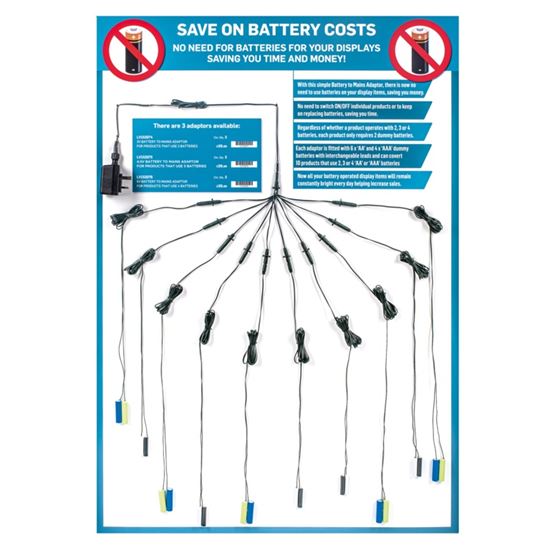 Premier-6v-Battery-To-Mains-Adaptor-For-10-Battery-Operated-Items