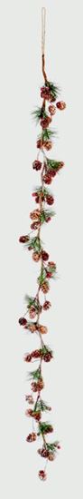 Premier-Natural-Cone-Red-Gold-Berry-Garland