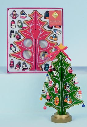 Premier-Wood-Tree-25-Decorations-Red-Green