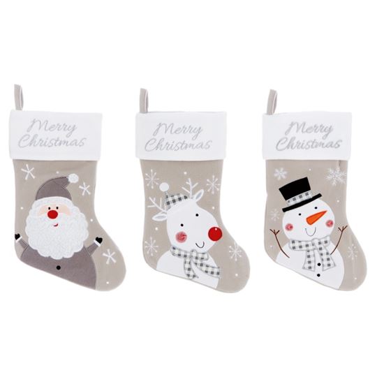 Premier-Assorted-Xmas-Stocking-Santa-Snowman--Reindeer
