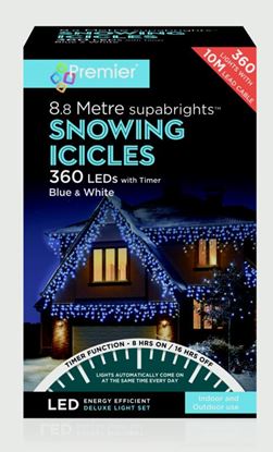 Premier-Snowing-Icicles-With-Timer-Blue--White