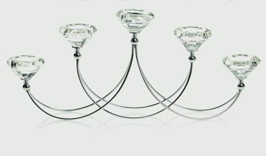 Premier-Quintuple-Crystal-Tealight-Holder