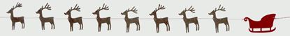 Premier-Felt-Reindeer-And-Sleigh-Garland