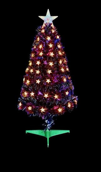 Premier-Slim-Black-Fibre-Optic-Tree-Warm-White-LED-Star