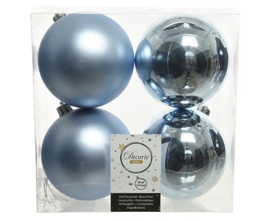 Kaemingk-Shatterproof-Plain-Baubles-Pack-4