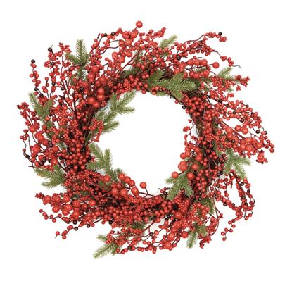 Premier-Red-Berry-Rattan-Wreath
