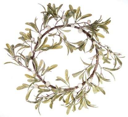 Premier-Mistletoe-Wreath-White-Berries