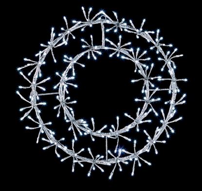Premier-Silver-Wreath-Cluster-256-White-LEDs