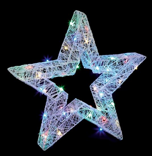 Premier-Lit-Hollow-Star-White-40-Multi-Coloured-LEDs