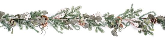 Premier-Glitter-Eucalyptus-Garland-Mistletoe-Berry