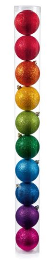 Premier-80mm-Glitter--Shatterproof-Bauble-Pack-10