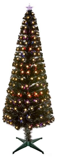 Premier-Slim-Black-Fibre-Optic-Tree-Warm-White-LED-Star