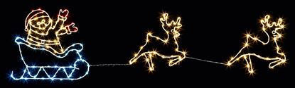 Premier-Flashing-Santa--Sleigh-190-LED