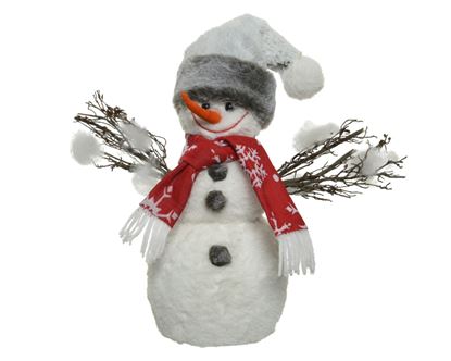Kaemingk-Snowman-with-Hat--Scarf