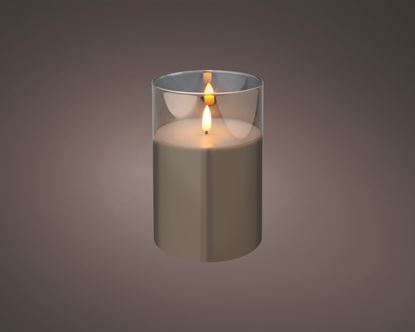 Kaemingk-LED-Wax-Candle-In-Glass-White-10x15