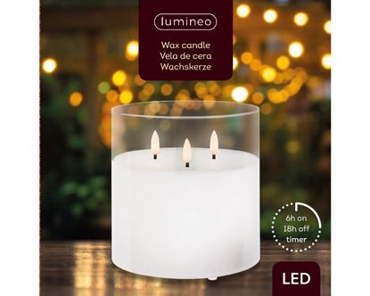 Lumineo-3-LED-Indoor-Wick-Candle