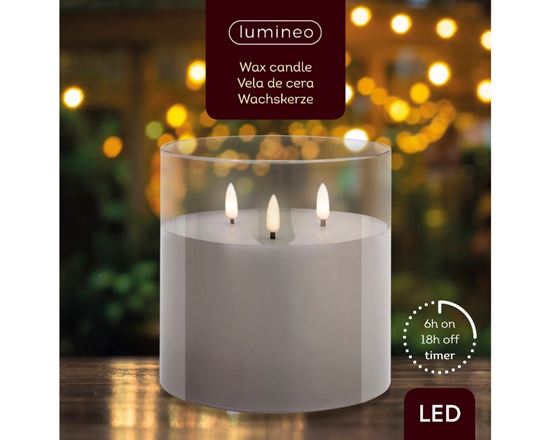 Lumineo-3-LED-Indoor-Wick-Candle