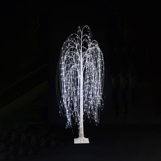 Premier-400-LED-White-Glitter-Willow-Tree