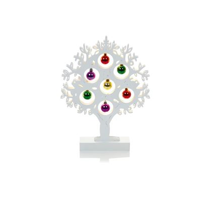 Premier-White-Wood-Tree-With-Bauble--Warm-White-LEDs