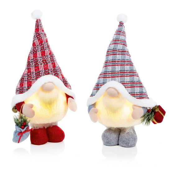 Premier-Lit-Standing-Gnome-Red--Grey