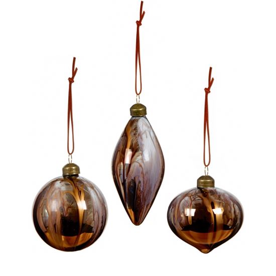 Premier-Marble-Glass-Shape-Baubles-3-Assorted