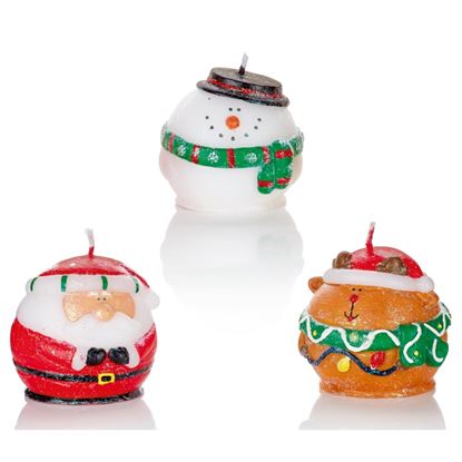 Premier-Ball-Candles-In-Santa-Snowman-Reindeer
