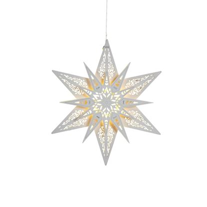 Premier-White-Wood-Star-With-Warm-White-LEDs