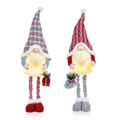 Premier-Lit-Gnome-Extendable-Legs-Red-Grey