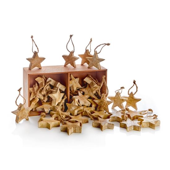 Premier-5cm-Mango-Wood-Stars-In-Box