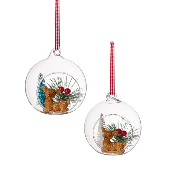 Premier-Open-Glass-Ball-Fawn-Green-Snow-Tree