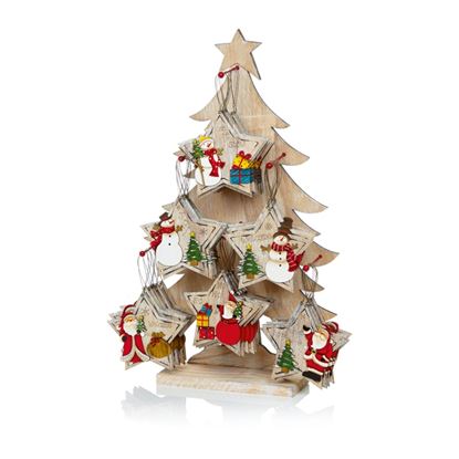 Premier-Wood-Christmas-Tree-Star-Display