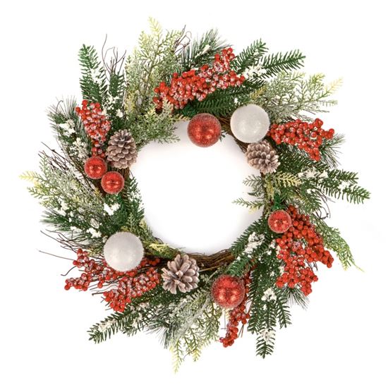 Premier-Red-White-Berry-Wreath