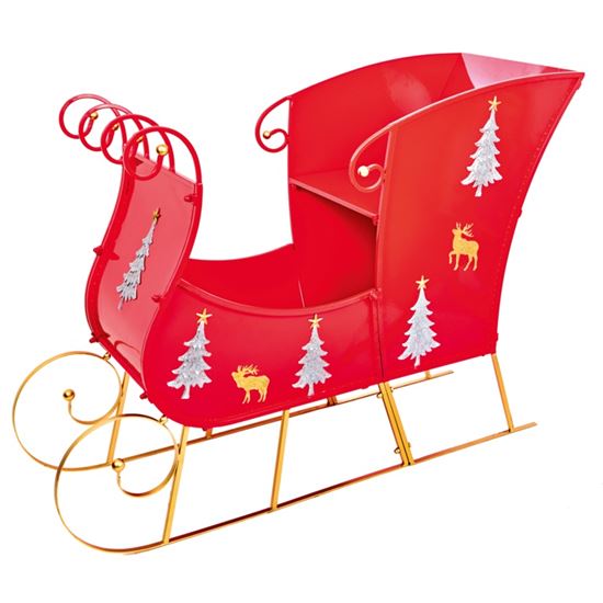 Premier-Large-Red-Metal-Sleigh