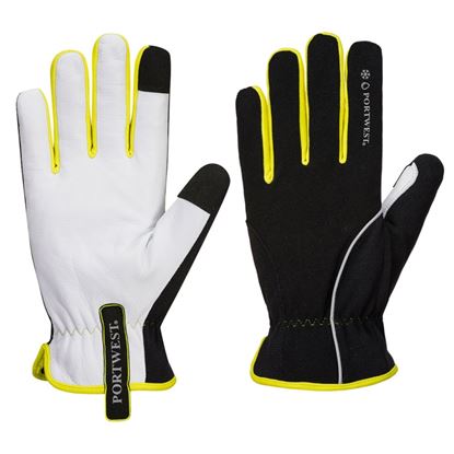 Portwest-Winter-Glove-Black-Yellow